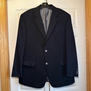 Calvin Klein Charcoal Black Men's Blazer 46R 100% Wool